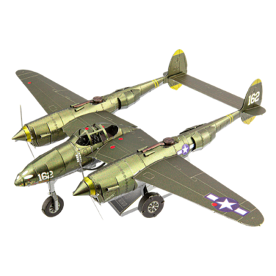 METAL EARTH ICONX - AVIATION - P-38 LIGHTNING | La Règle du Jeu