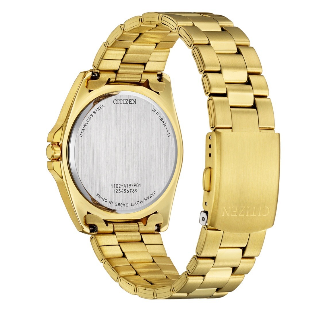 Citizen BF0583-59P Gold Tone Stainless Steel Analog Quartz Men's