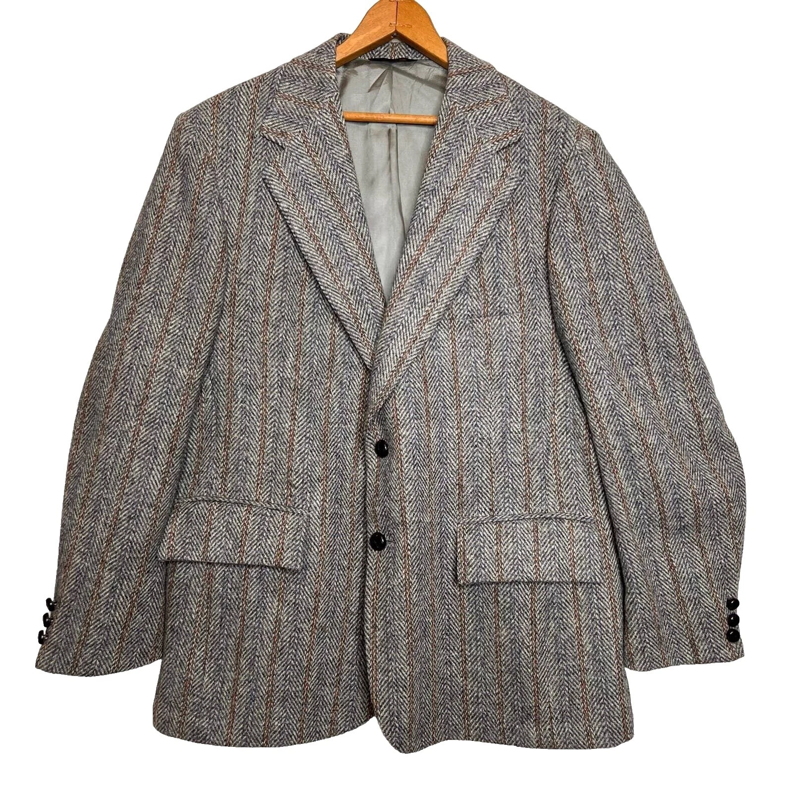 Casacos Esporte Harris Tweed espinha de peixe para Homens