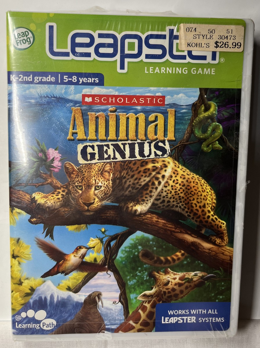 Animal Genius Leapfrog Leapster Learning Game Scholastic Sealed 5-8 yrs - Main Image