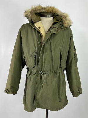ORIGINAL VINTAGE M-48 FISHTAIL PARKA SIZE Small w/ LINER 40/50s | eBay