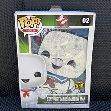 New Pop Tees Stay Puft Marshmallow Man Ghostbusters Tee Mens Medium Blue