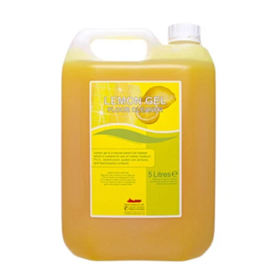 WE CAN SOURCE IT LTD Fresh Lemon Gel Floor Cleaner Deodoriser For Damp Mopping 5 Litre Pack of 2