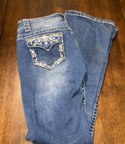 Shyanne Girls Jeans Size 10 Boot Cut Low Rise Medium Wash Denim Pants Cowgirl