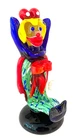 Murano Glass Clown Figure Statue Vtg MCM Hand Blown Italy 7" Tall