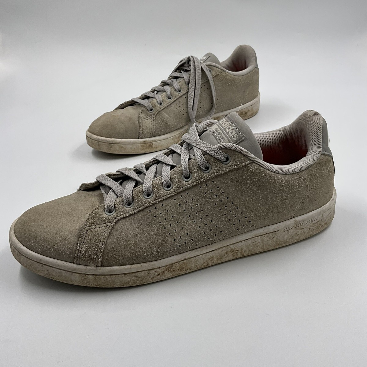 Adidas Cloudfoam Tennis Shoes - Gray Lace Up Comfort  display picture 2