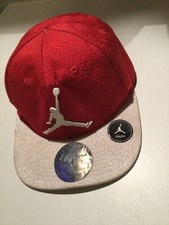 Nike Air Jordan Youth Jumpman Snapback Cap Hat Red And White
