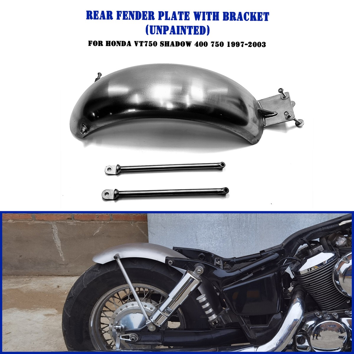 Motorcycle Rear Fender Guard Plate Cover With Bracket For HONDA