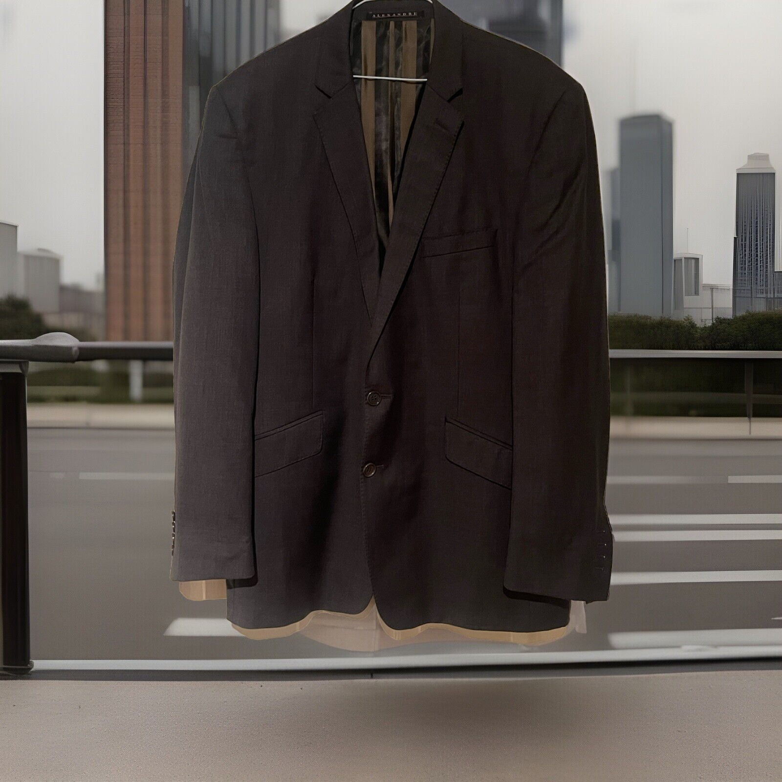 FILA ALEXANDRE SAVILE ROW TUTA GIACCA SPORTIVA BLAZER GRIGIO LONDRA UK 44 EU 54