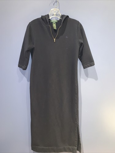 Womens Vintage Sweatshirt Hoodie Dress 