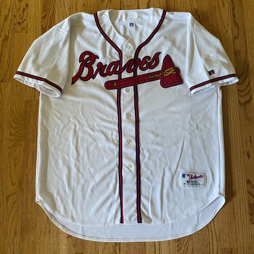 2000-2004 Atlanta Braves Russell Athletic Authentic Collection Jersey sz 56 3XL