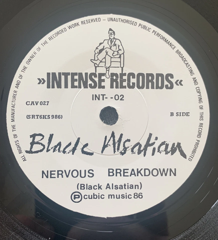 Black Alsatian - Something / Nervous Breakdown Rare 7” Vinyl Record NM / EX - Image 4 of 4