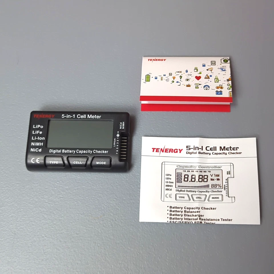 Tenergy 5-in-1 Intelligent Cell Meter Battery Capacity Checker Servo PPM Tester - Image 3 of 4