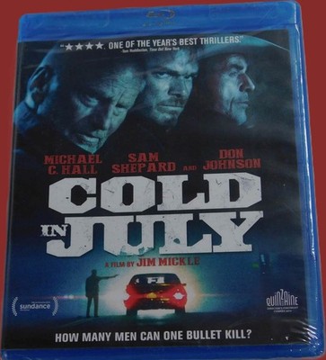 NEW MICHAEL C. HALL SAM SHEPARD DON JOHNSON COLD IN JULY MOVIE BLU RAY 2014