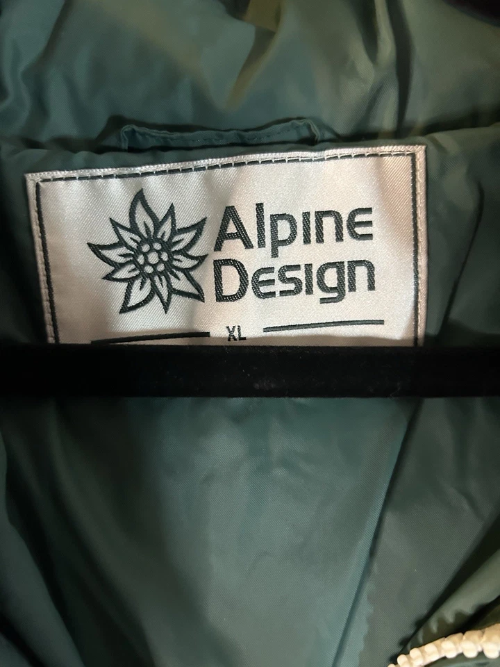 Chaqueta acolchada Forest Shadow 1962 Alpine Design repelente al agua XL para hombre Foto 3 de 4