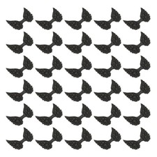 30Pcs Angel Wings for Crafts, Glitter Mini Angel Wings Ornament, Black