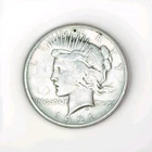 1921 Peace Dollar Philadelphia Mint High Relief Silver - Holled/ Graffiti Coin