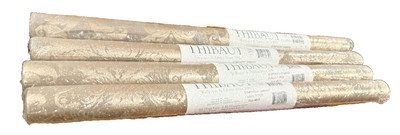 THIBAUT SYMPHONY DAMASK - T-7636   Designer Wallcovering Lot-one seal torn-NEW