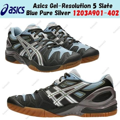 Taille homme Asics Gel-Resolution 5 bleu ardoise argent pur 1203A901-402 - Photo 1/4