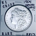1904 P MORGAN SILVER DOLLAR HI GRADE GENUINE U.S. MINT RARE COIN 8817
