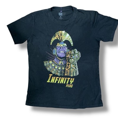 Republica 1821 Infinity Peru Thanos Tee Size Medium Black Graphic T-Shirt