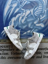 On The Roger Clubhouse Suede Leather Sneaker White Green Cloudtec Mens 10.5