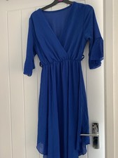 Ladies Womens Summer Blue Midi Dress Smart Casual Party Dress