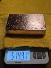 Hand Poured 5 Pounds 14.9Oz Beautiful Copper Bar! FREE SHIPPING