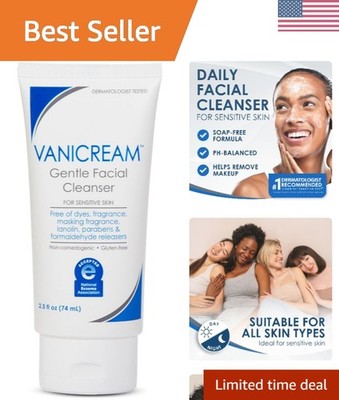 Gentle Facial Cleaner, 2.5 Fl Oz, Formulated without Common Irritants for Sen...