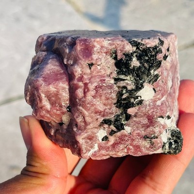 581g Ruby Raw Crystal Record Keeper Hexagon Corundum Birthstone Rough Specimen