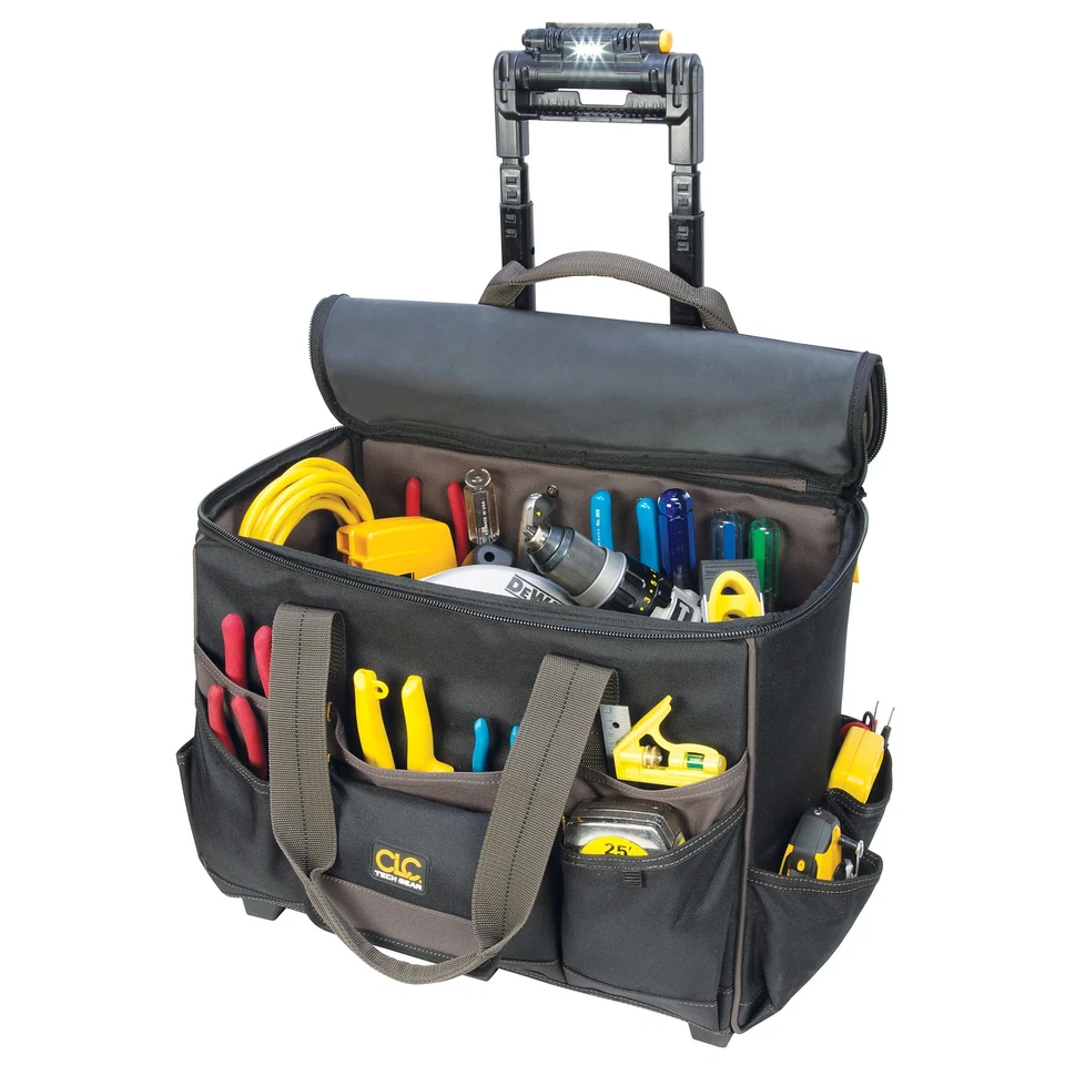 CLC  17" Roller Bag with 17 Pockets and Telescopic LED Lighted Handle  Model - Image 2 of 2