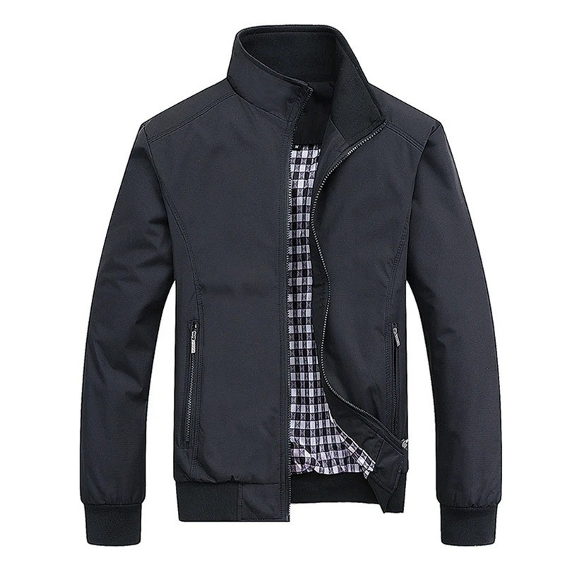 Men&rsquo;s Slim Fit Bomber Jacket Casual Lightweight Zip Baseball Coat