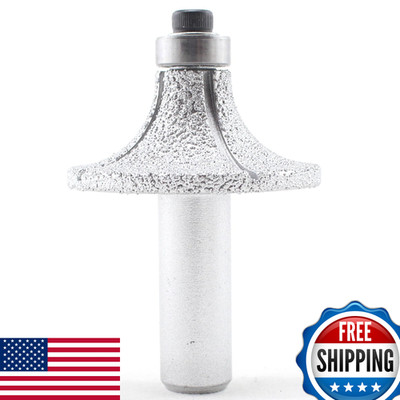 Ilovetool Head Radius 15Mm Silver Tone Diamond Brazed Profile Wheel Router Bit