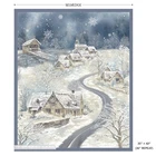Windham Winter Whisper Dreamy Town Snow Puffed Textured Panel 100% Cotton Fabric