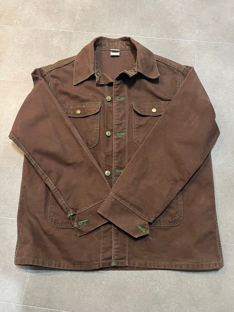 POINTER Brown Work Jacket Coverall Size 42 Vintag… - image 1
