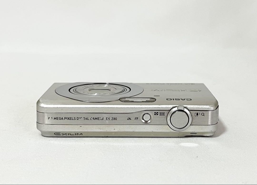 CASIO Exilim EX-Z80 Digital Camera Silver Compact Tested and