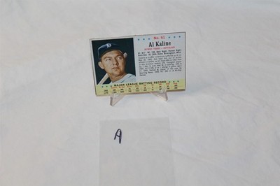 1963 Post Baseball Card #51 Al Kaline Detroit Tigers - A