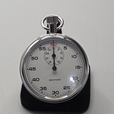 Wakmann Breitling Mechanical Chronograph Stopwatch Circa 1960s Swiss Made Works