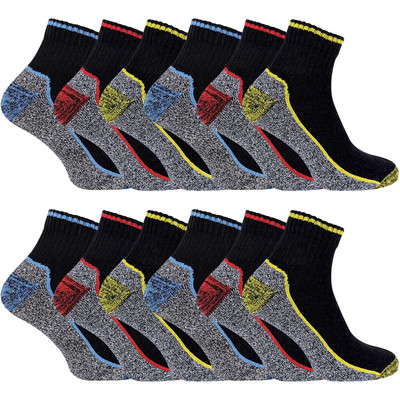 6er Pack Herren Baumwolle Bambus Kurz Arbeitssocken mit Kurzschaft in  Sommer | eBay.de