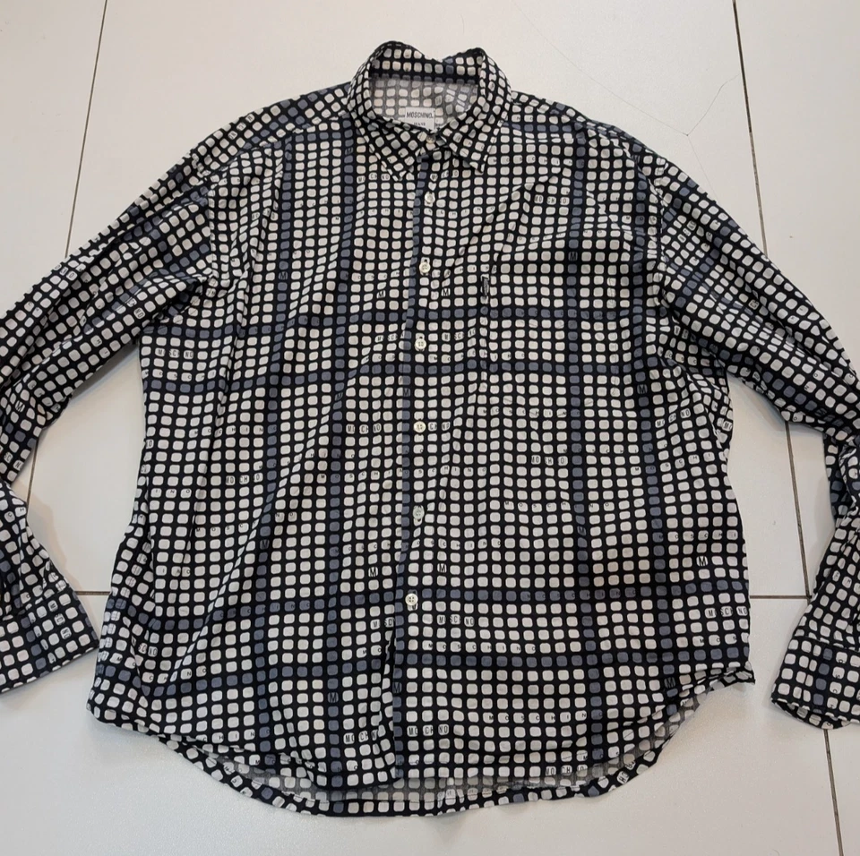 MOSCHINO SHIRT - Size XXL - Cool Print  Fabulous Cool VINTAGE Archive VERY RARE - Image 2 of 4