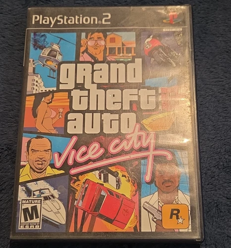 Rockstar Games Grand Theft Auto: Vice City PS2 2006 NTSC-U/C M Manual Included