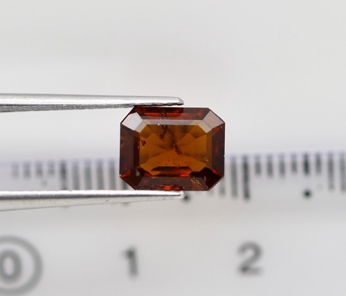 2.67 Ct Loose Octagon Certified Natural Hessonite Brown Garnet No Heat Gemstone - Picture 8 of 10