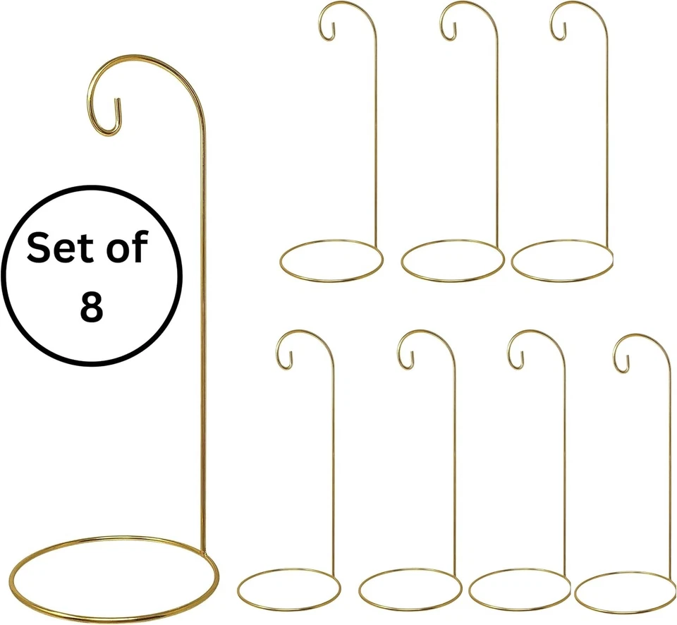 Подставки для золотых украшений — набор из 8 больших держателей для украшений высотой 11 дюймов — подвесные - Изображение 3 из 4