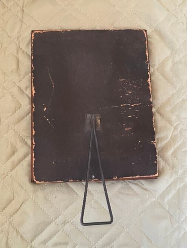 VTG 10 x 8" wooden floral frame with 5 x 7" mirror insert standing frame - Picture 3 of 6