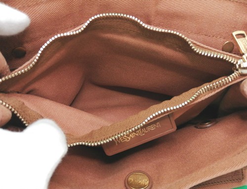 Used Yves Saint Laurent Muse Two Handbag Shoulder Bag 2Way Brown Leather - Picture 7 of 9