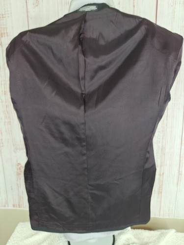 City Streets Jacket Blazer Mens 42S Black Double Breasted Ventless - Picture 8 of 9