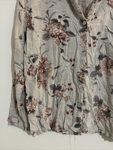 Gingerlilly Size XL Women’s Shirt Multicoloured Floral Collared Buttons - Picture 4 of 11
