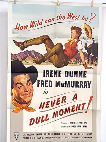 Never a Dull Moment movie poster 1 sheet original 1950 movie poster 27"x41"