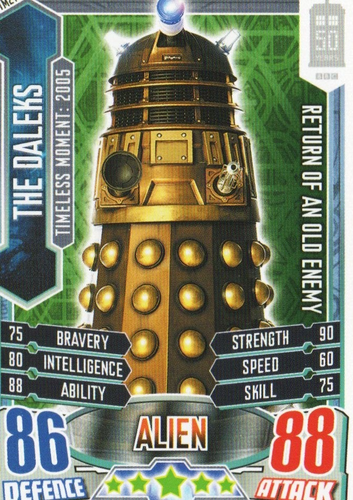 Dr Who Timeless & Doctor Who Alien Attax 50 Year Tardis Single Trading Cards - Picture 169 of 198