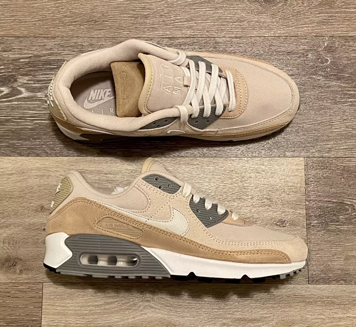 Nike Air Max 90 PRM Sanddrift Hemp Beige White DA1641 201 Men s 8.5 Women s 10
